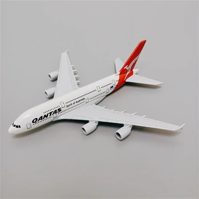 합금 금속 Qantas A380 비행기 모형: 정교한 에어버스 A380 복제품