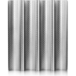 Nonstick Perforated Carbon Steel Baguette Baking Pan - 4 Loaf Waves (4)