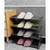 Z-type Simple Multi-layer Small Shoe Rack Household Assembly Dormitory Dustproof Shoe Cabinet Storage Rack Children's 5