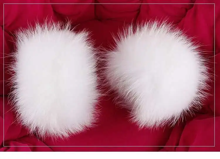 Winter Waschbären Pelz Manschetten Frauen Mode Pelz Arm Wärmer Natürliche Pelz Armband Weibliche Warme Pelz Hülse Decort Plüsch Pelz Armband – Detail 18