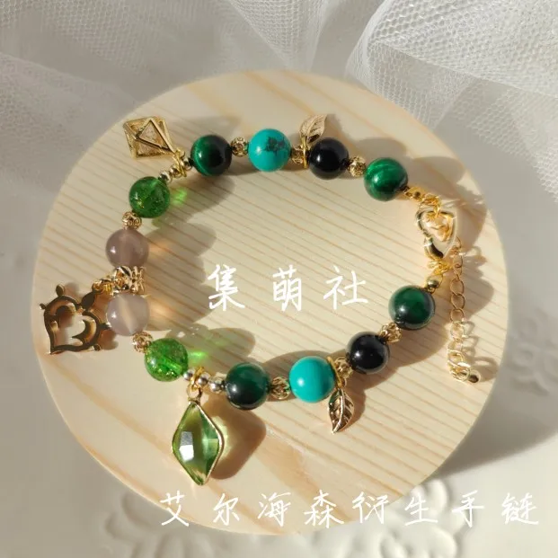 

2023 HOT Anime Game Genshin Impact Alhaitham Bracelet Wristband Hand Chain Accessories Birthday Handmade Cosplay Gifts