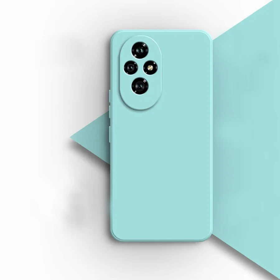 Square Liquid Silicone Shockproof Phone Back Cover - Soft and Durable Protection