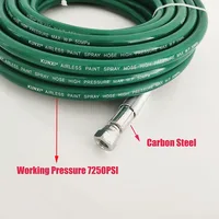 ท่อแรงดันสูงไร้อากาศ1/4นิ้วที่ต่อสายยางสีพ่นสุญญากาศยืดหยุ่นสูง0.5ม.-40ม. ท่อไฟเบอร์สองชั้น 3