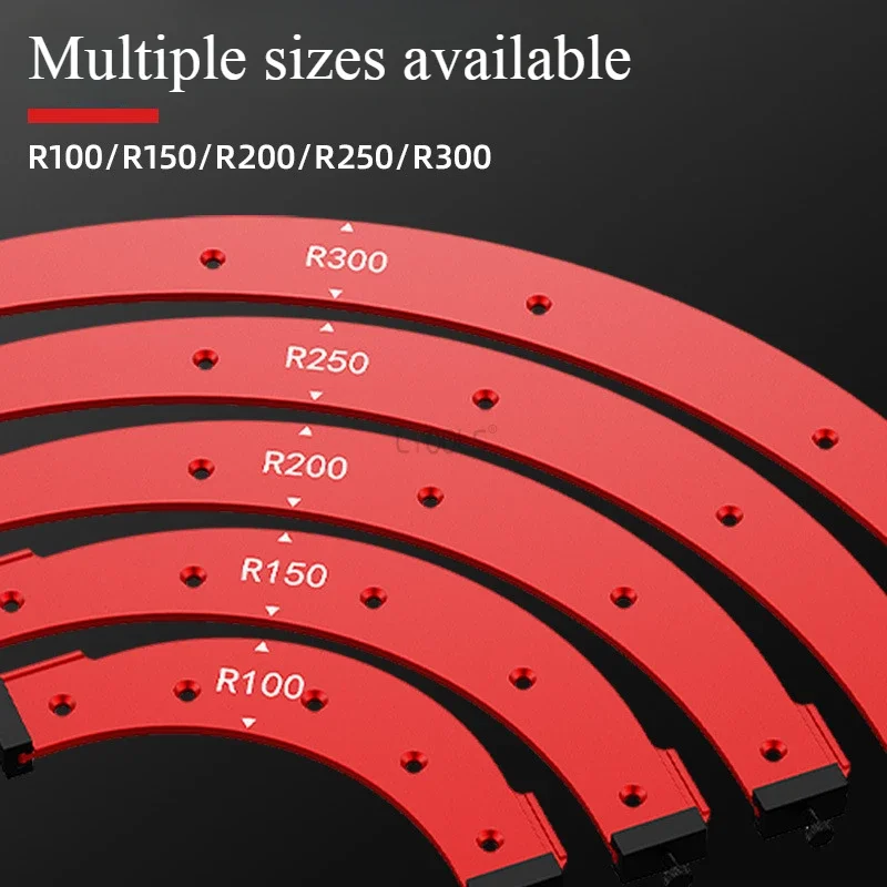 Woodworking Inside Outside Corner Large Arc Mold Trimming Machine Curved Chamfer Auxiliary Trimming Tool Closet Corner Template