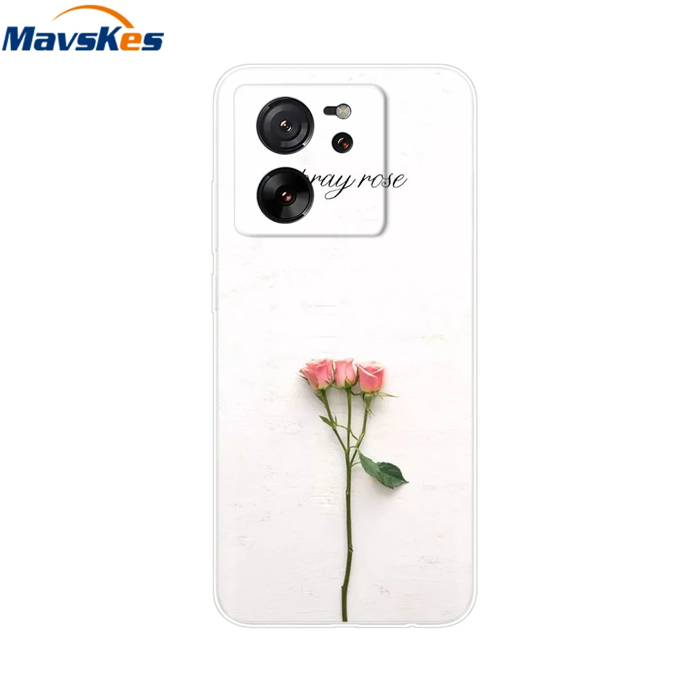 For Xiaomi 13T Pro Case 13 T Soft Clear TPU Lovely Silicone Back Cover for Xiomi 13T Fundas Transparent For Xiaomi 13T Pro Coque 4