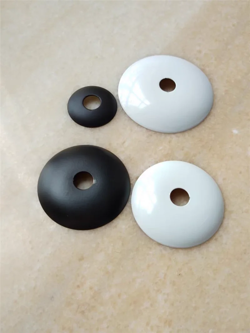 Black and white metal circular cover curved cover pendant lamp base tray table wall lamp decoration DIY lighting accessories