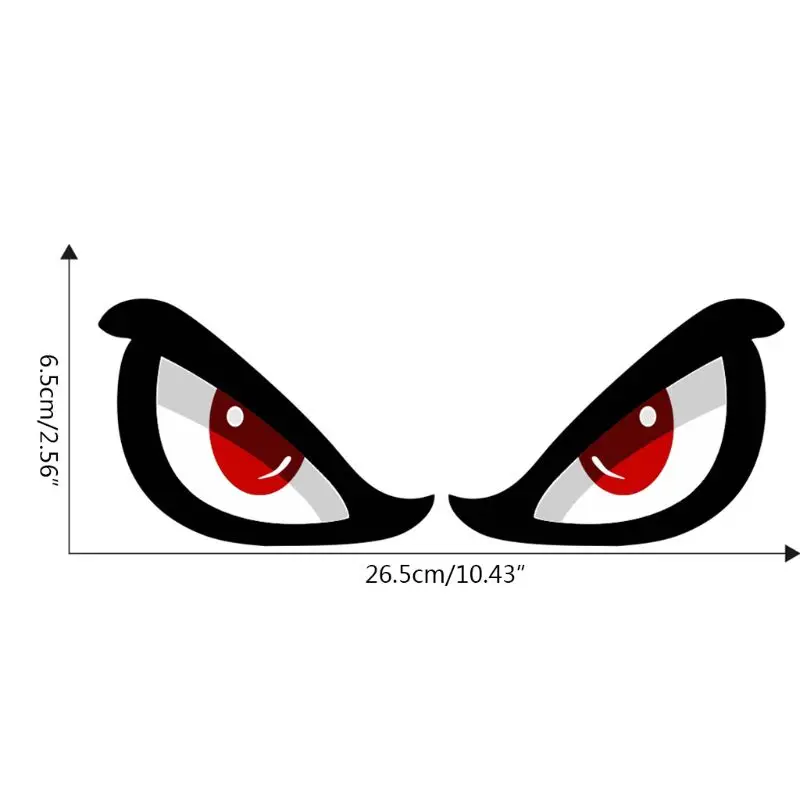 Automobile Styling Decals 3D Simulation Shark Eye Pattern Sticker Decor ...