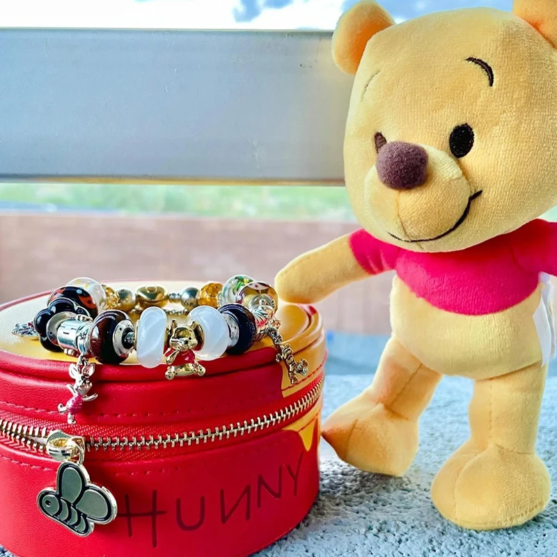 charm jewelry 925 Sterling Silver Mickey Minnie Vinnie Charm 925 Chain Beaded Fit Original Pandora Bracelet DIY Ladies Jewelry