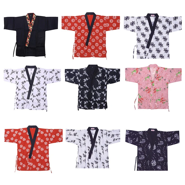 

Japanese Style Sushi Restaurant Work Chef Overalls Barbecue Apron