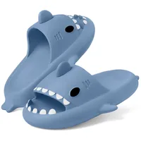 SmilePoP Fashion Men Shark Slides Cute Women Cloud Slippers Summer Outdoor Anti-Slip Pool Shower Shoes Soft Unisex Beach Sandals