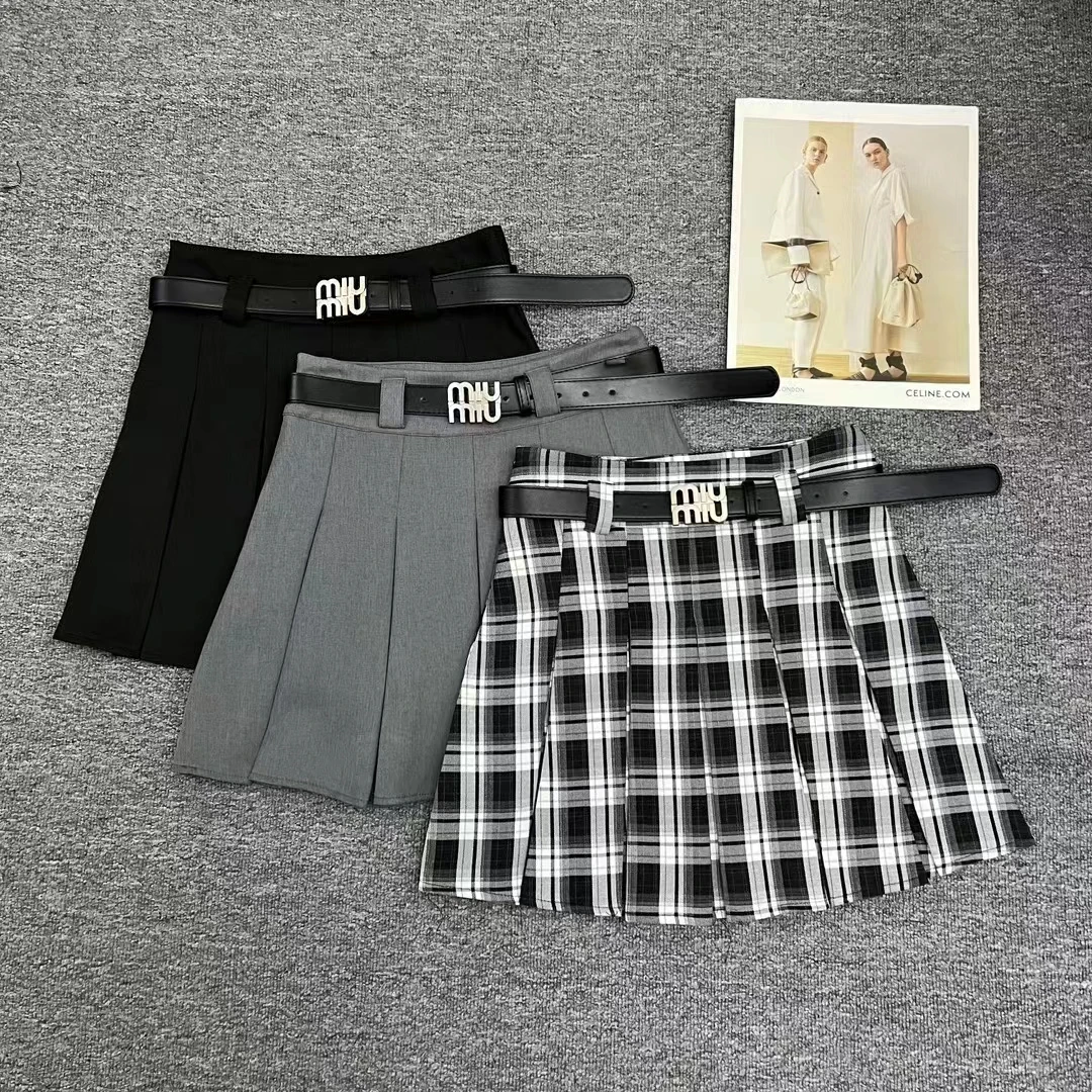 Brand Quality Sexy Pleated Skirt Summer High Waist Chic A Line Ladies Mini Skirt Korean Zipper Preppy Style Girls Dance Skirts summer korean sexy women denim mini skirts high waist blue package hip jeans fashion beading embroidery tassel skirt jupe femme