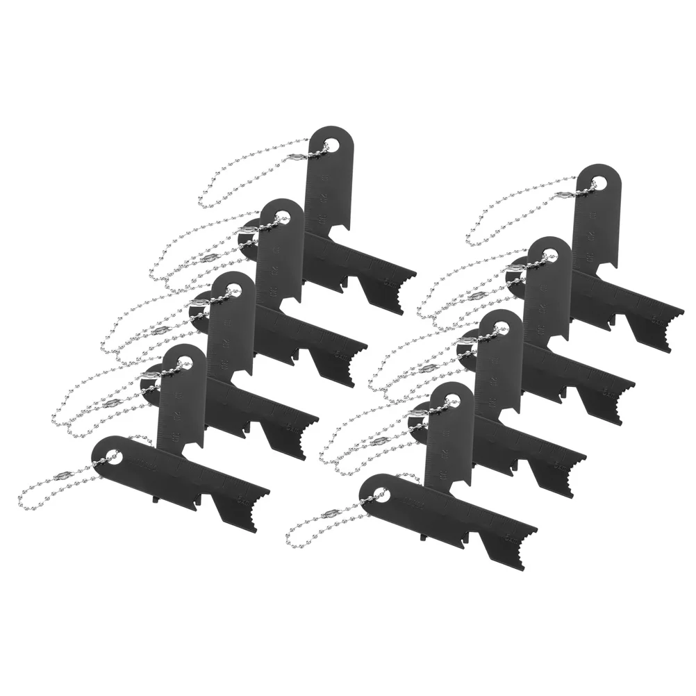 

8pcs Portable Fire Lighters Flint Stones Drawknives Multi-use Outdoor Rulers Survival Supplies
