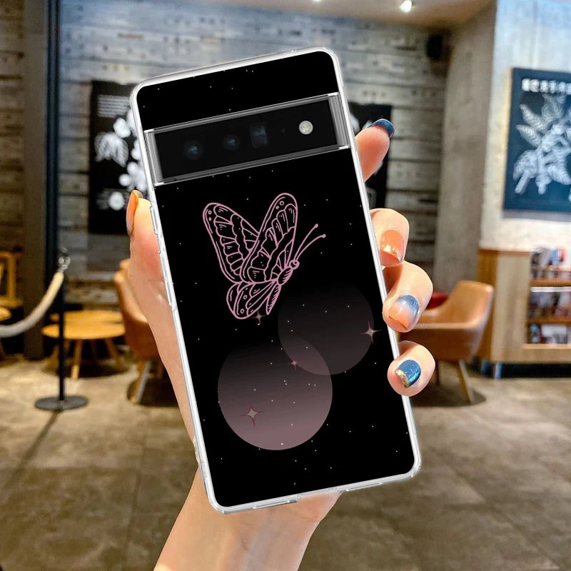 Butterfly Love Soft Clear TPU Transparent Phone Case