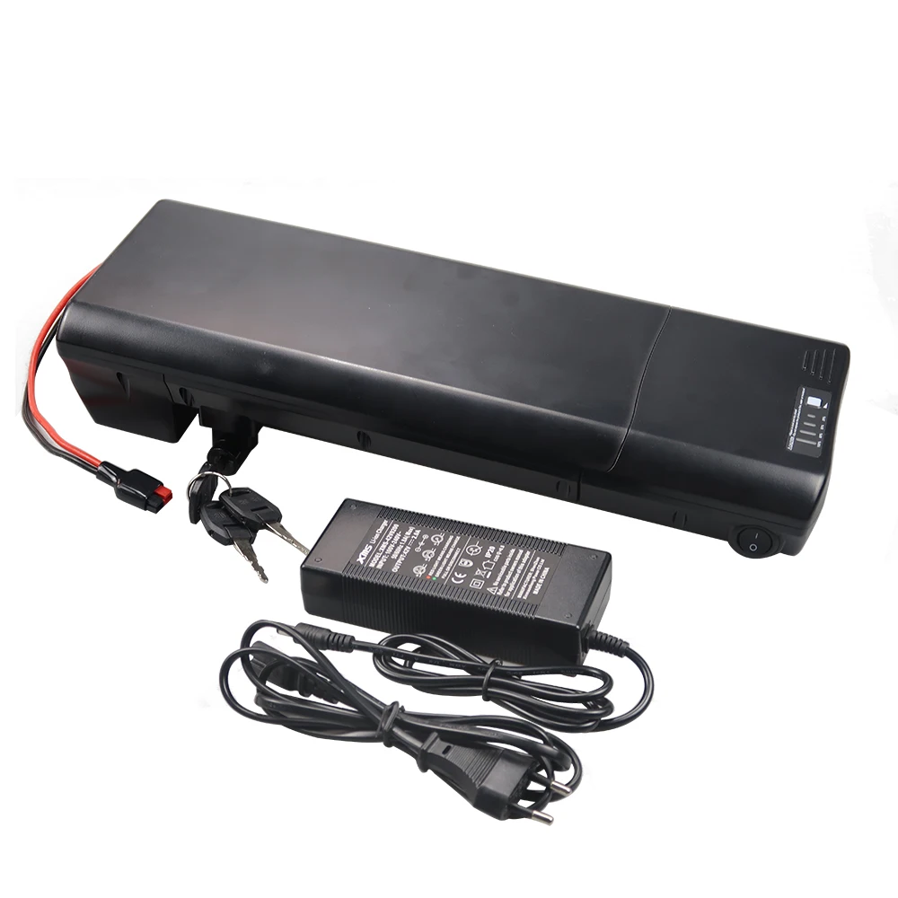 Vhbw Batterie électrique pour porte bagage 6,6Ah 48V Li-Ion chargeur