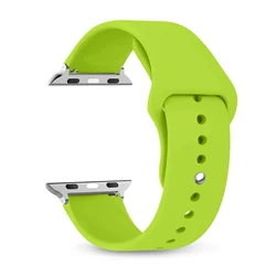Flexible Silicone Watch Strap - Premium Universal Fit Band Bracelet - 42 44 45 49 mm (Grass green)