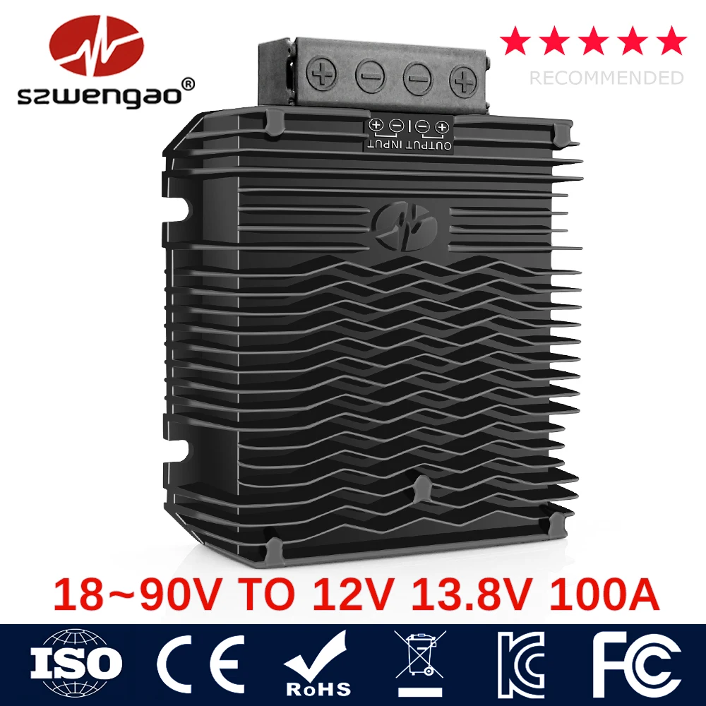 48V60V(18-75V) to 13.8V 30A DC converter step-down waterproof powe DC/DC  Converters 48V60V(18-75V) to 13.8V 10A power DC converter