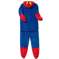 Pajamas Adult Spiderman Cosplay Costume Nightgown Home Flanne Hooded Sleepwear Jumpsuit Pajamas for Women Men Spider Man Costume - Image 4