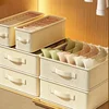 Home Furnishing underpants socks Storage and organizing box grid fabric art Storage drawer style Underwear storage box 2