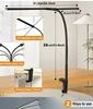 LED Double/Single Head Reading Desk Lamp Foldable Swing Arm Table Lamp with Clip Dimmable Workstation Office PC Eye Protection 6