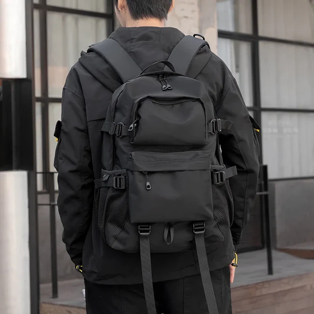 Mochila impermeable para hombre, mochilas urbanas simples y sólidas a  prueba de agua para hombre, de 14 pulgadas Mochila para portátil, Mochila  para