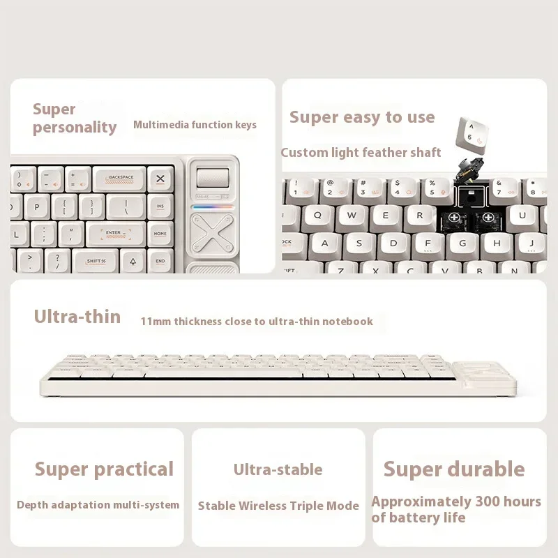 IQUNIX MG65 プロロースイッチメカニカルキーボードゲームオフィス 3