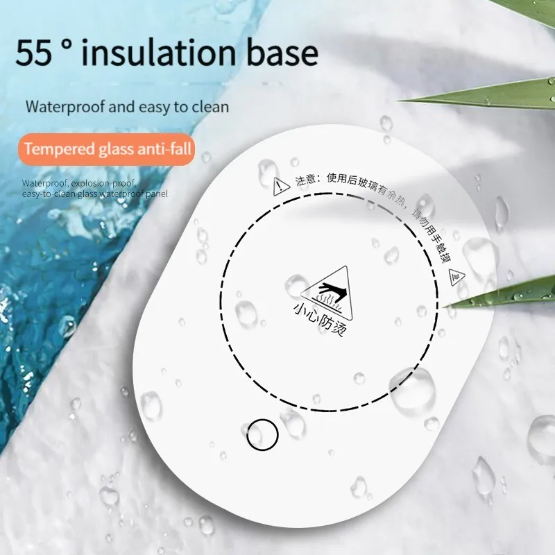 1 PCS heated coffee coaster Electric Heated Coffee Mug Heating Coaster Home Office Milk Tea Water Heating Mat Smart Thermostatic Warmer Pad