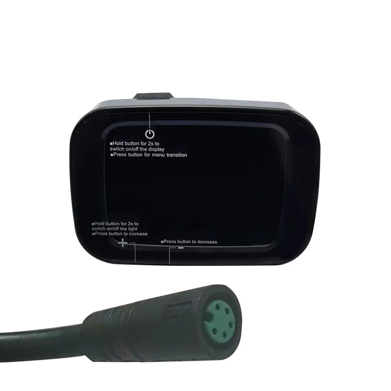 Kit écran LCD Yolin YL90TV Pour Vélo électrique 36V-48V-52V, Avec Boutons K5/K6