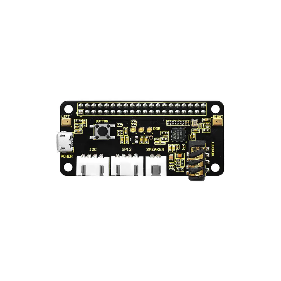 2PCSKeyestudio 5V ReSpeaker 2-Mic Pi HAT V1.0 Expansion Board For Raspberry Pi 4B/3B+/3B CE Certification image 6