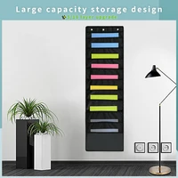 Document Hanging Storage Bag Oxford Cloth Storage Pocket Chart Hanging File Folding Holder Cascading Fabric Organizer For Office 2