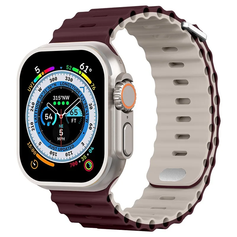 Breathable Silicone Strap for Smartwatch - Multiple Sizes
