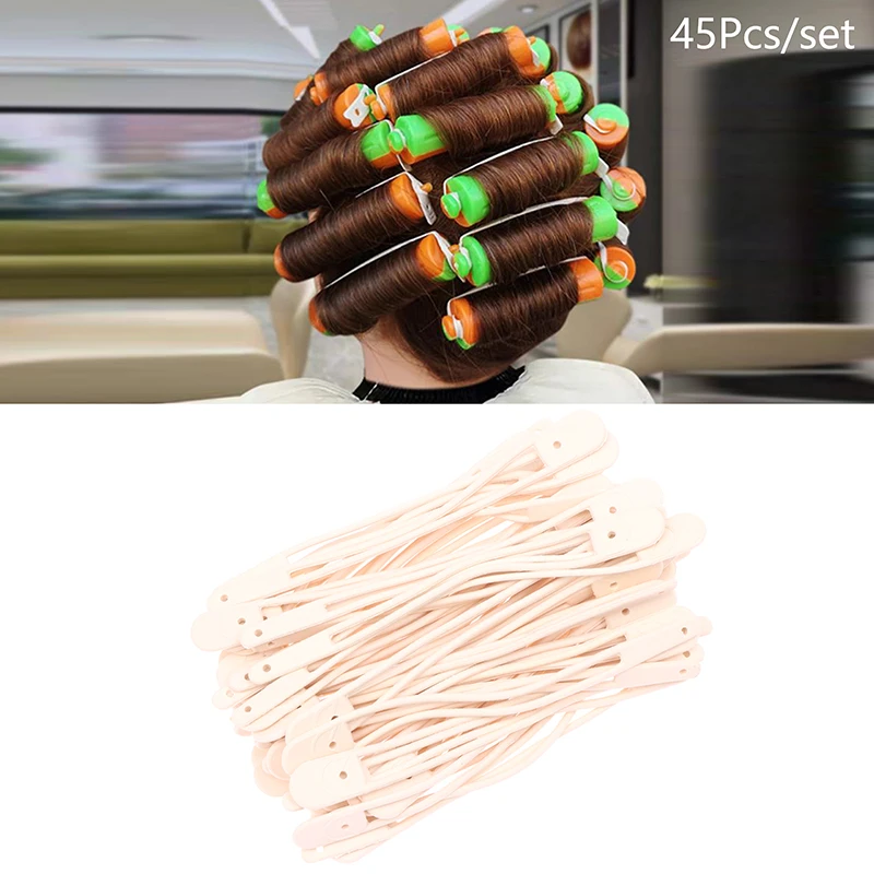 

45 шт./упаковка, термостойкие резинки для завивки волос