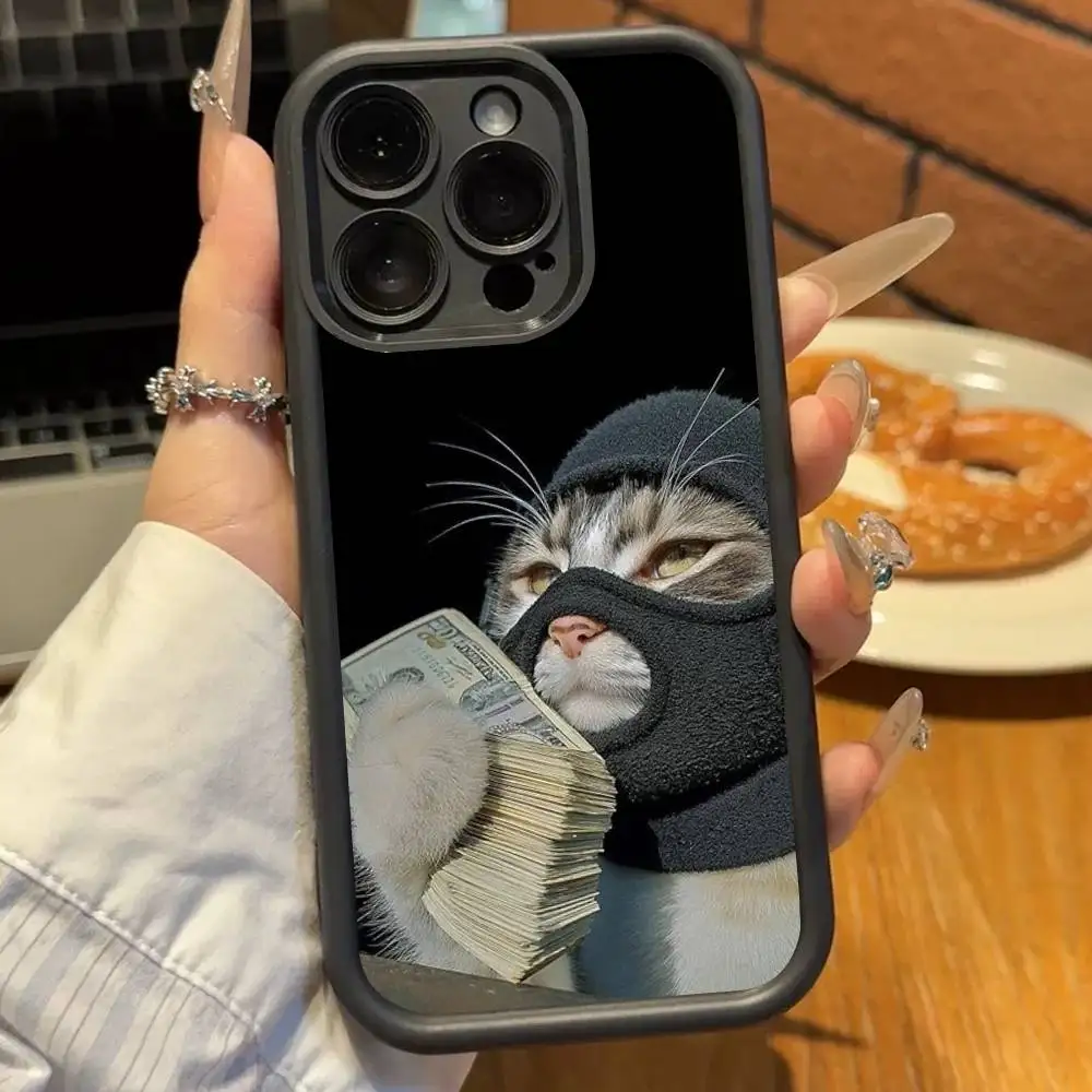 Adorable Cartoon Cat Shockproof Soft TPU Phone Case