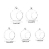Transparent Hanging Glass Vases Ball Clear Hanging Tealight Holder 6/8/10/12/15cm Borosilicate Glass Glass Planter Moss 6