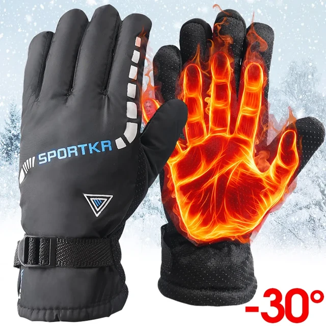 Guantes Térmicos de invierno para hombre, manopla térmica para deportes al  aire libre, esquí, senderismo y