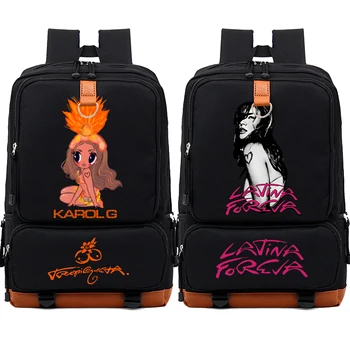 Karol G New Ablum TROPICOQUETA 2025 Backpack Large-capacity Bookbag High-quality Anime Student Figure Schoolbag Gift 1