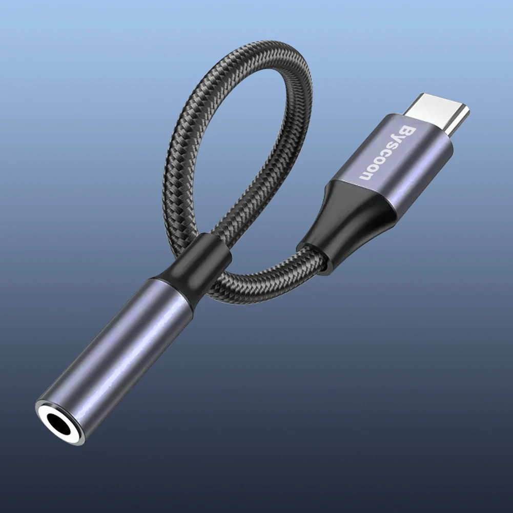 Byscoon USB 유형 C 3.5mm Aux 어댑터 3.5mm 잭 오디오 케이블 이어폰 케이블 변환기 (삼성 Galaxy S21 Ultra S20 Note 20 용)