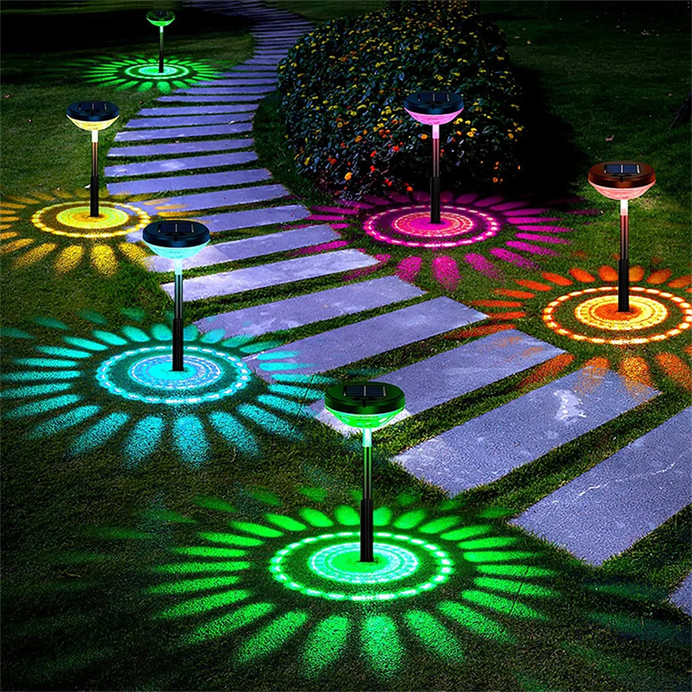 1/2/4/6Pcs Solar Pathway Light RGB Changing/Warm White Outdoor IP67 Waterproof LED Landscape Light Garden Light Lawn Lamp led colors downlight ceiling luminaria lamp ac230v changing recessed panel light bulb lamp for hallway wall lights