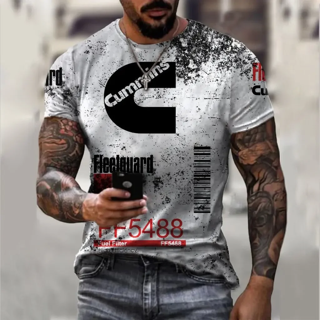 New Arrives Men's Tshirt Lemans Car Vintage Pattern T shirts Summer Oversized Casual Tees Mens Short Sleeve Tops Men Clothing