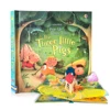 Usborne Pop-Up Three Little Pigs English 3D Flap Picture Books Kids Reading Book baby learn English language Books for Children 1