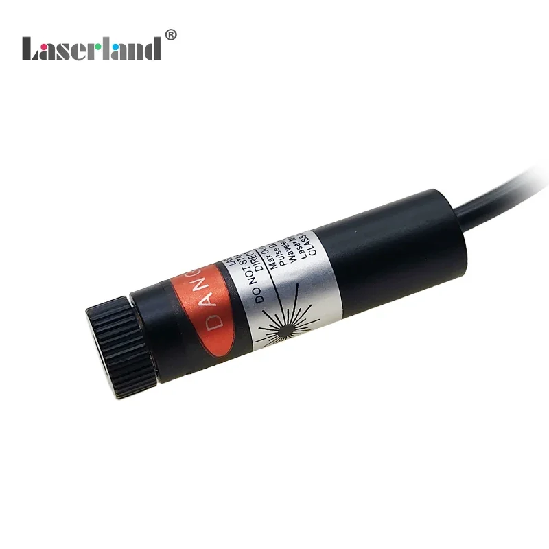 12mm Green Dot Line Cross Focusable Laser Module for Marking Welding Embroider with USB Connection