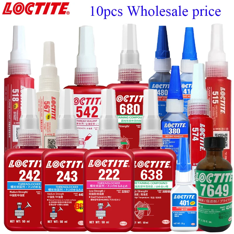 Loctite 601 603 609 620 638 640 641 648 680 Cylindrical Parts Holding Glue  green High