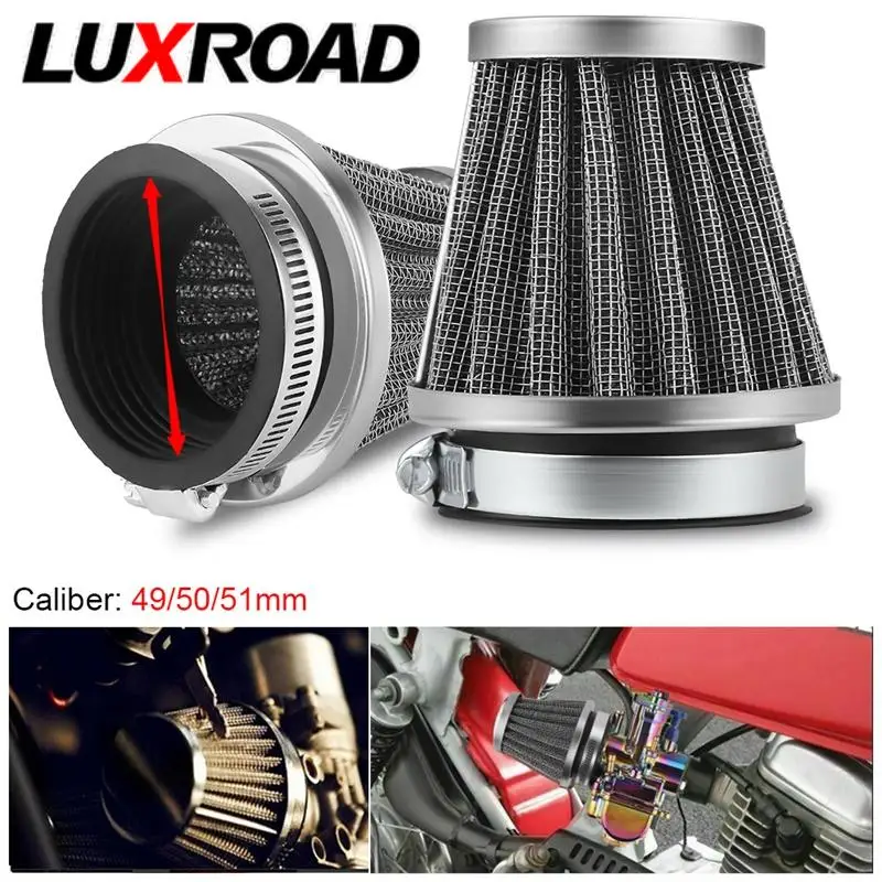 

49/50/51mm Motorcycle Air Filter For 49cc 2-Stroke Pocket Bike Engine Motorcycle Engine Motor Air Filter Quad Pocket Bike