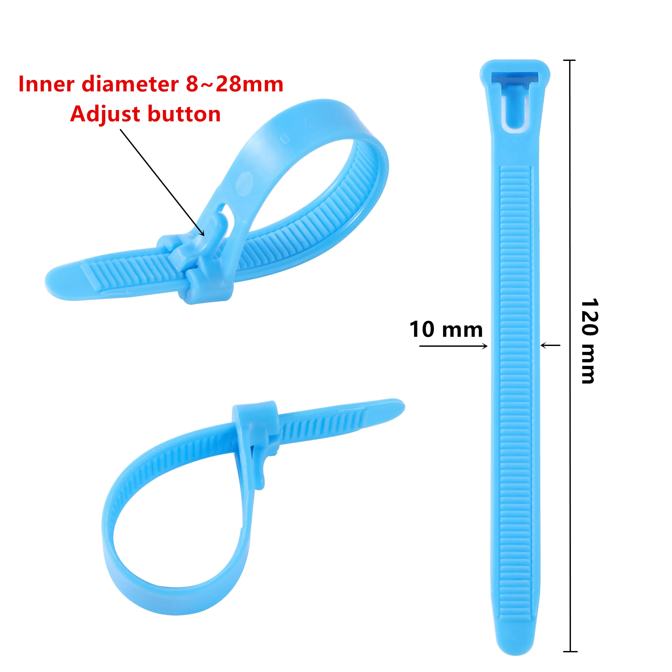 Adjustable Poultry Foot Ring Six Colors Without Text Light weight Freedom Of Action Poultry Ring Bird Carry 50 Pcs 8~28mm