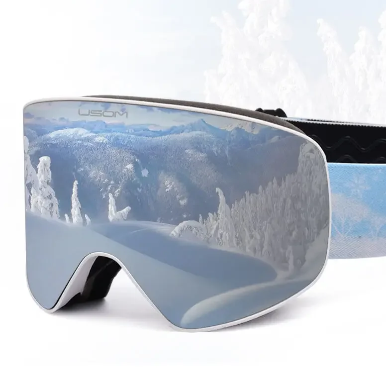 

New Style Hot selling Ski Glasses Riding Goggles Anti Glare Anti Fog UV400 snowboard Custom Ski Goggles