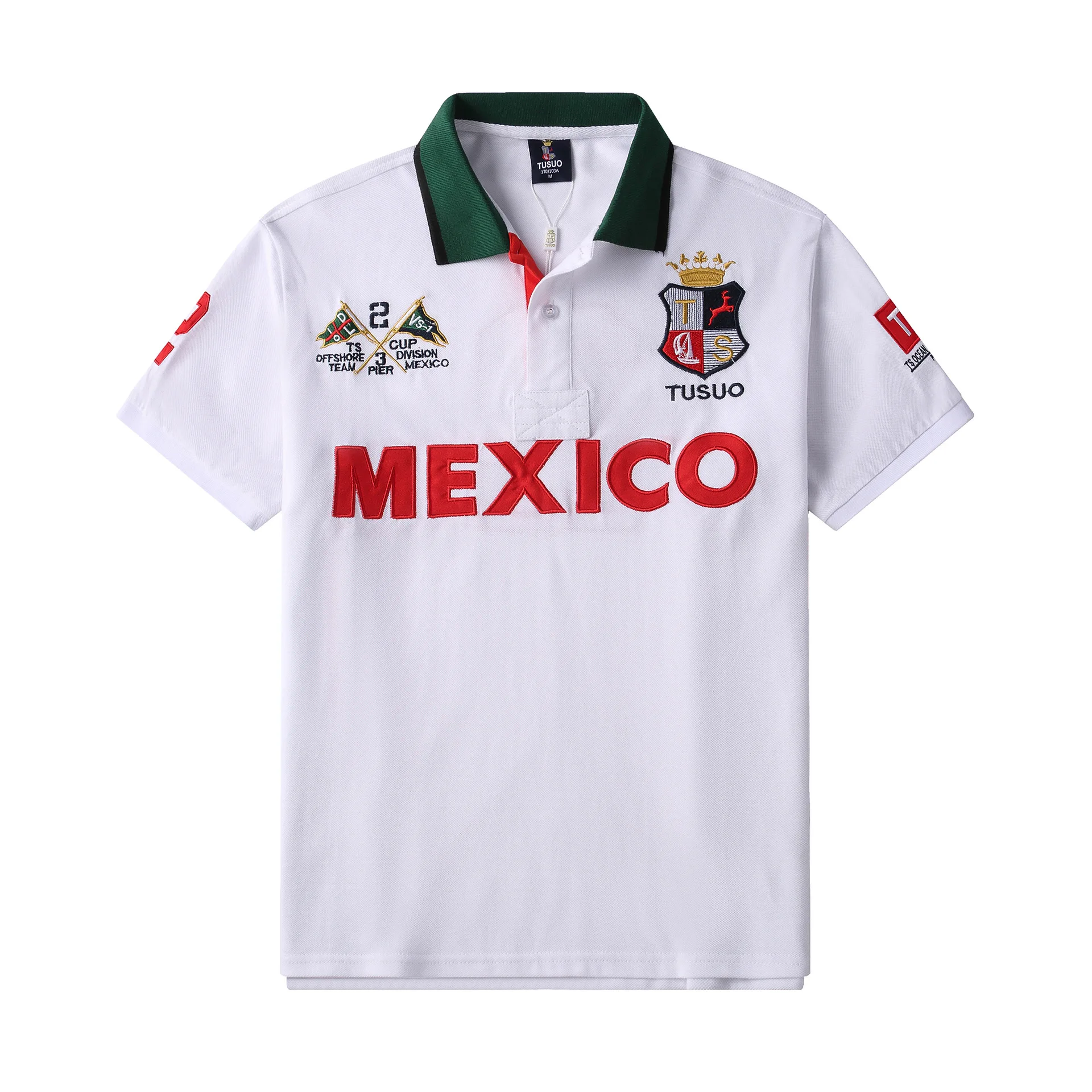 

High Quality Embroidered Cotton Short Sleeve Polo Shirt Men T-Shirt Summer Sports Casual Fashion French Football Jersey Plus 7XL