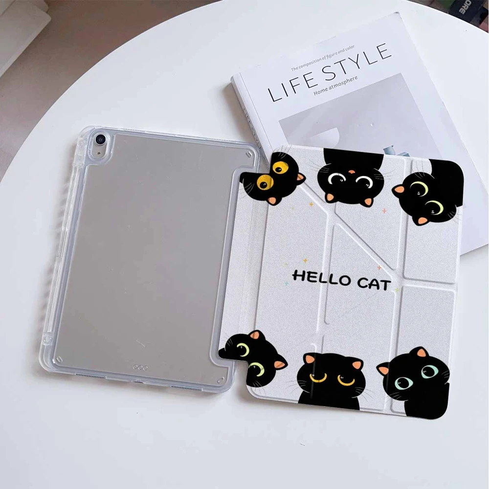 Hot Sale Hello Cats Protective Tablet Case with Pen Slot