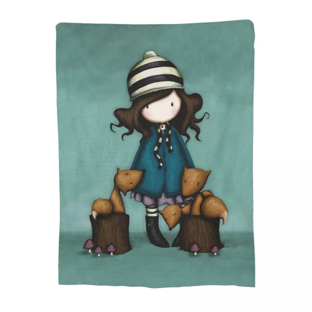 Santoro Gorjuss Accessori Coperta Flanella Fleece Gorjuss Art Santoro Cute Cartoon Soft Throw Coperta Comoda Per La Casa