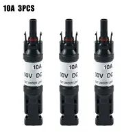 Connecteur de Diode photovoltaïque 10A 15A 20A 30A, 3 pièces, connecteur de câble de panneau solaire PV Compatible avec MC4 pour système solaire PV 5