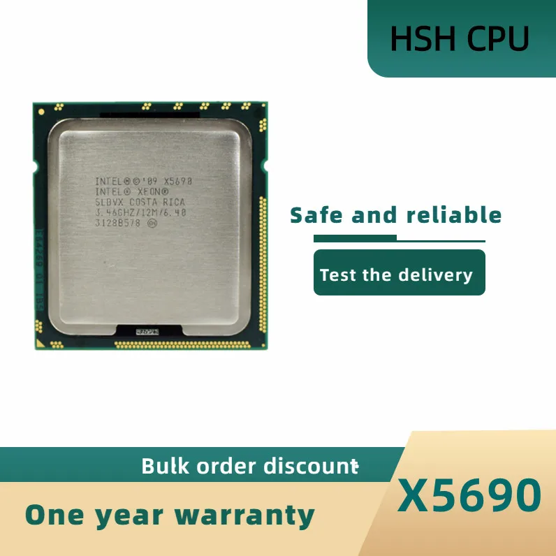 Intel Xeon X5690 3.4 GHz Six-Core Twelve-Thread CPU Processor 12M