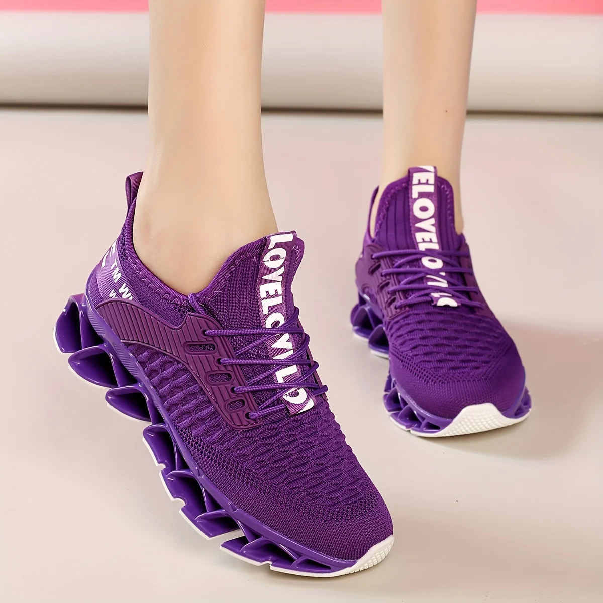 Womens All-Season Breathable Cushioning Running Shoes Non-Slip EVA Sole, Upper, Comfortable Walking Sneakers For Gym Sports - 2